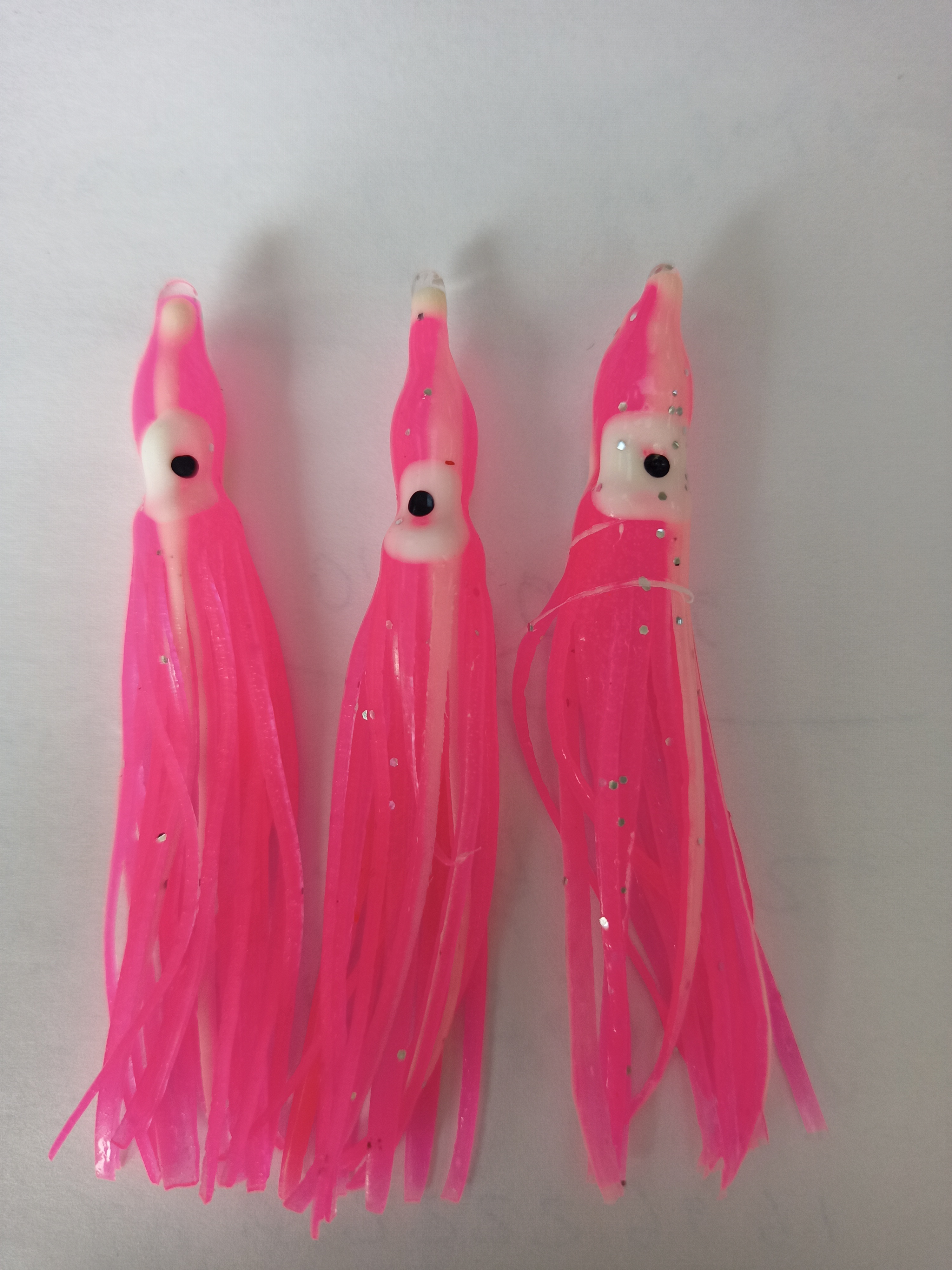 Приманка HIGASHI Octopus 6 (set-8 pcs) #02 Fluo Pink-Luminous strip