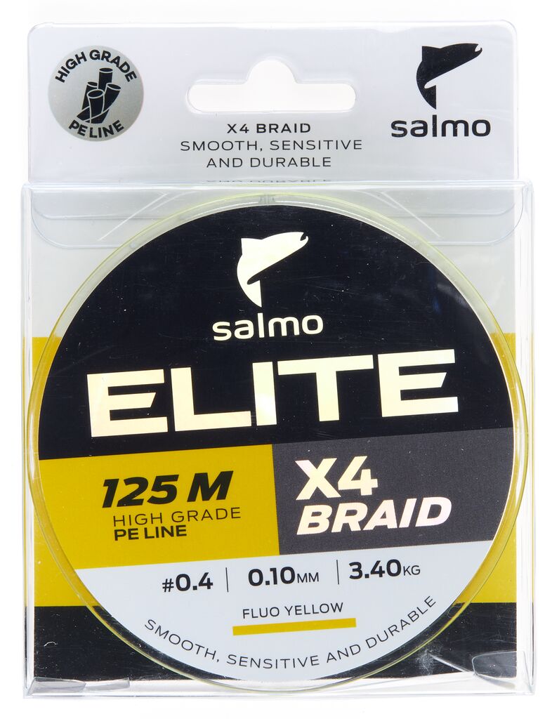 Леска плет. Salmo Elite х4 BRAID Fluo Yellow 125/010