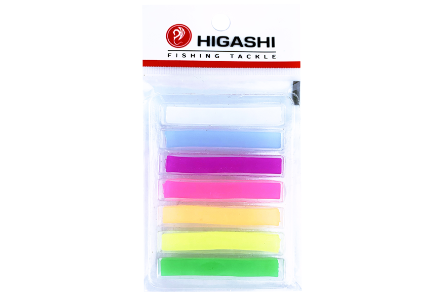 Силикон насадочный HIGASHI Silicone Bait Strips (set-7pcs) #Fluo Green