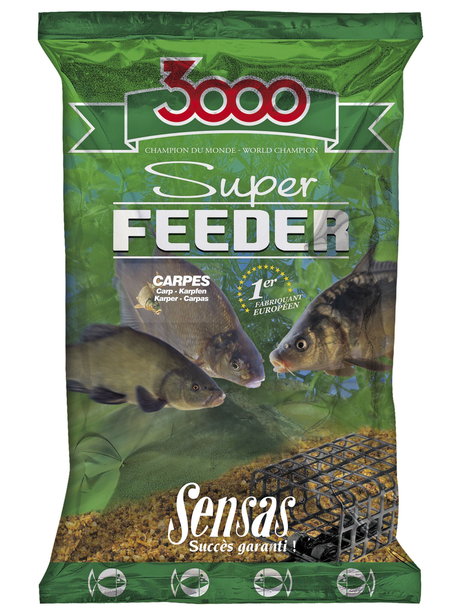 Прикормка Sensas 3000 Super FEEDER Carp 1кг