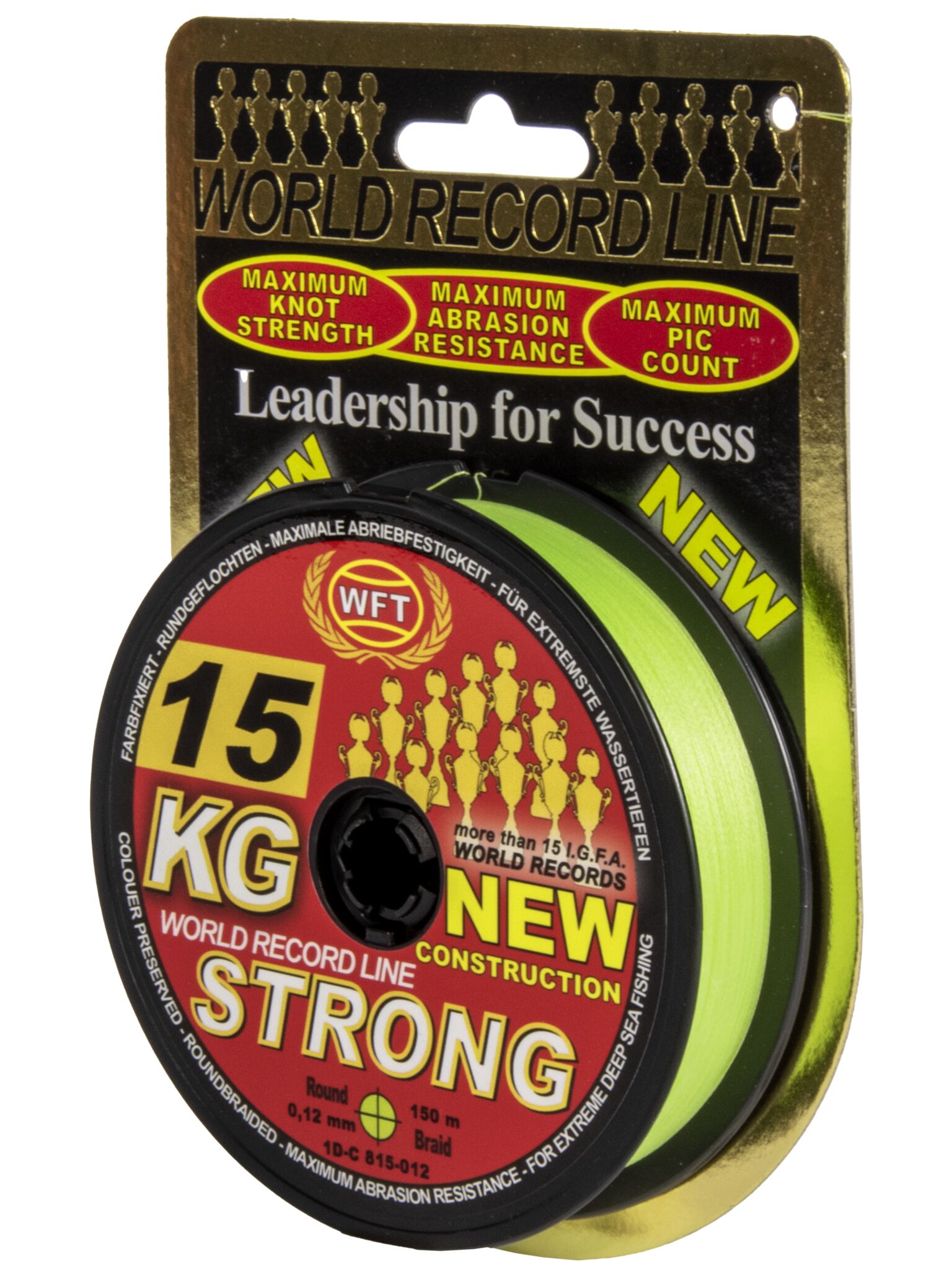 Леска плетёная WFT KG STRONG Chartreuse 150/012