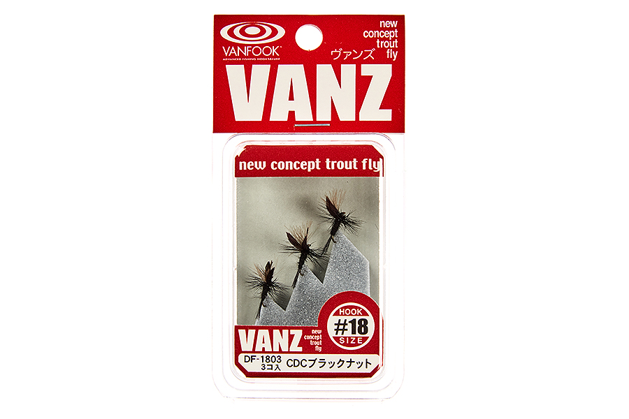 Vanfook Набор VANFOOK Dry Fly 1803 CDC black gnat